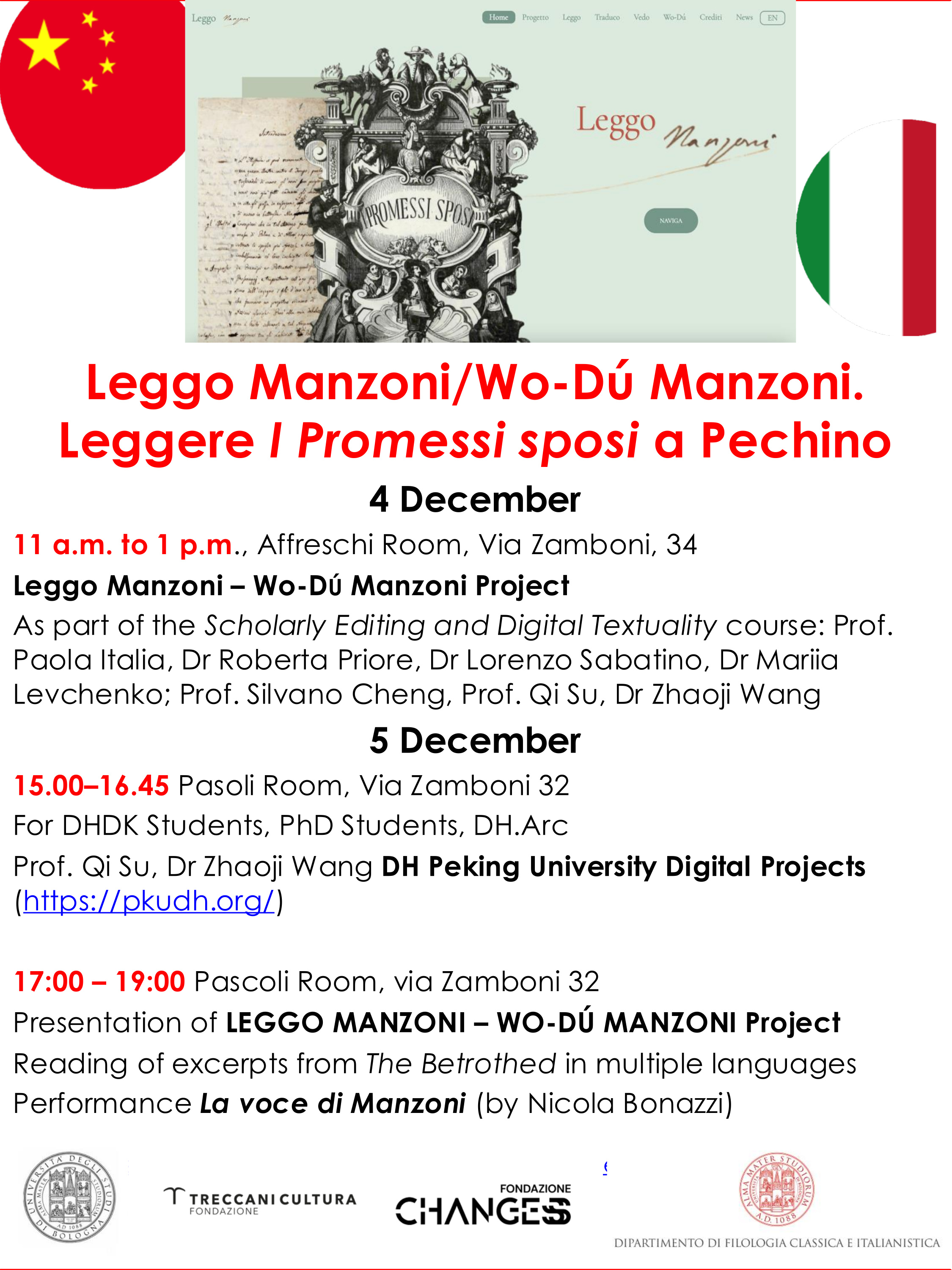 Locandina evento Leggo Manzoni